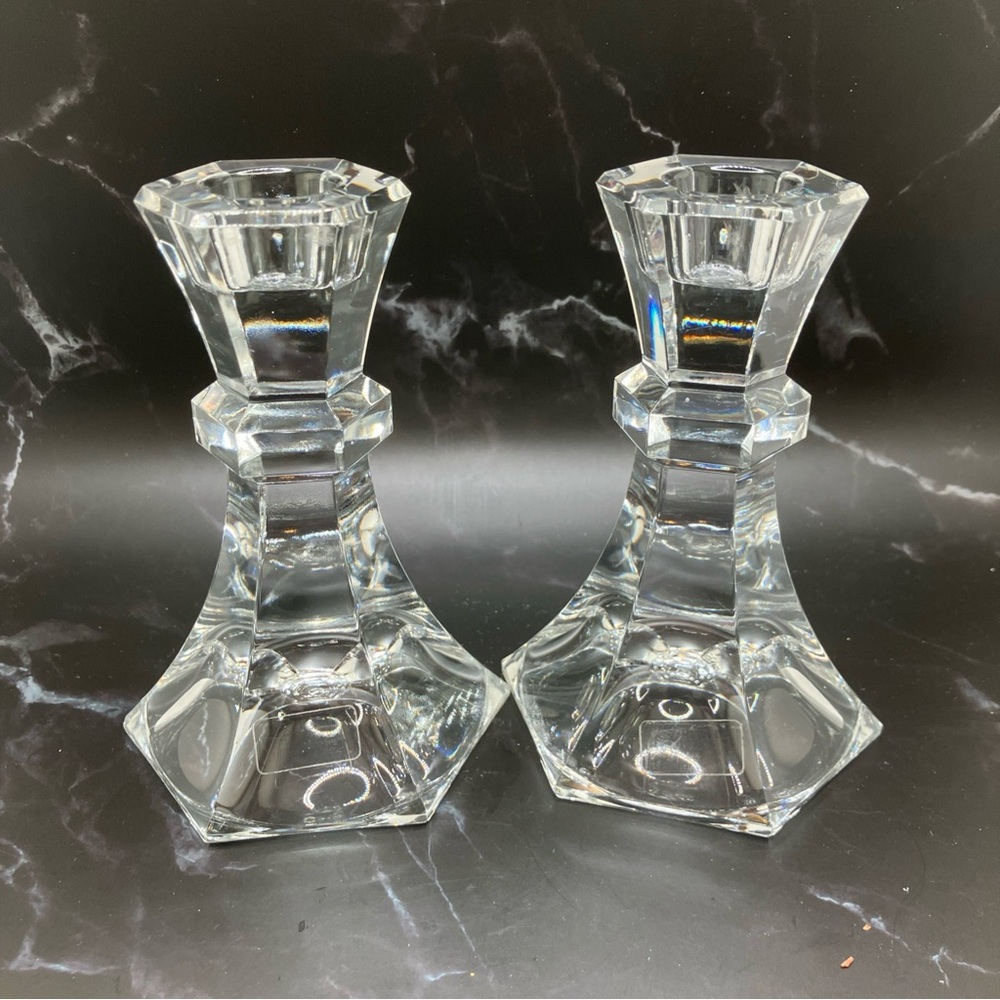 Elegant Crystal Candle Holders